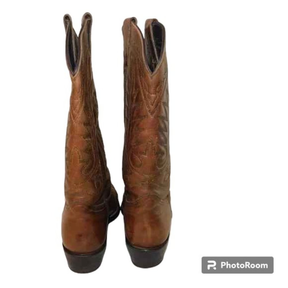 Acme Vintage Leather Cowboy Western Boots Size 9D Made In Mexico - Picture 6 of 12